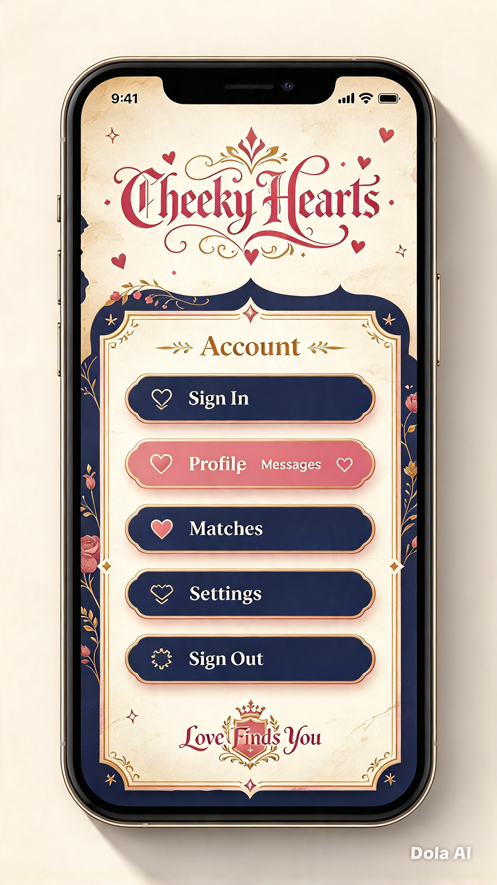Account Menu